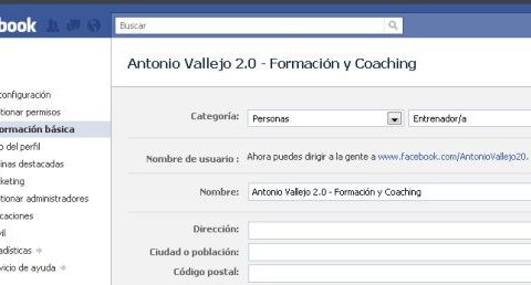 #Facebook #Fan page para colgar nuestro #currículo (2)