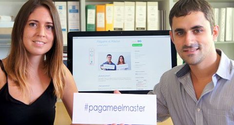 Dos jóvenes buscan financiación para sus estudios a cambio de trabajo para las propias empresas que les subvencionen